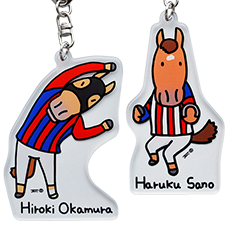  【おがわじゅり×川崎競馬コラボ】騎手イラストアクリルキーホルダー〈全17種〉